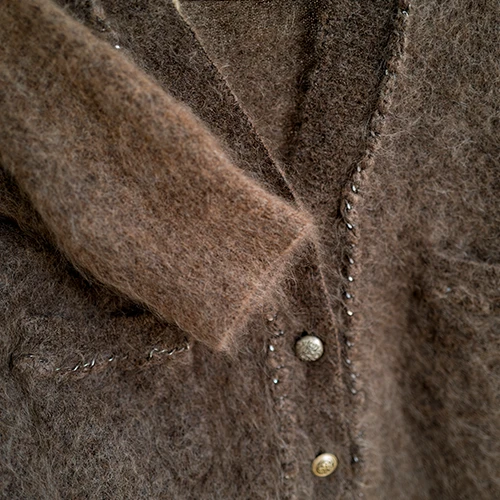 V Neck Fluffy Knit Sweater V Neck Fluffy Knit Sweater