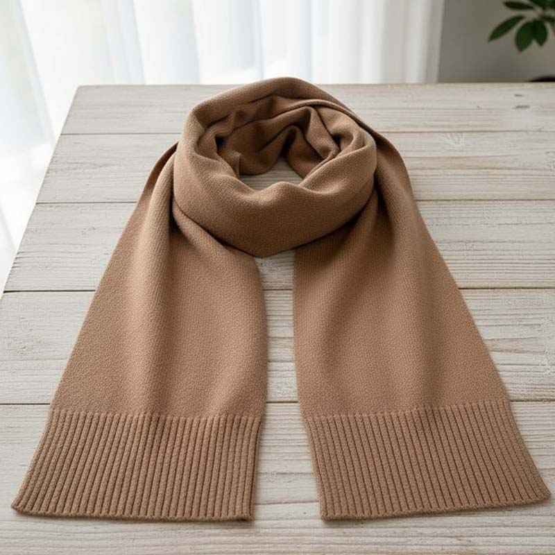 Brown Wool Scarf