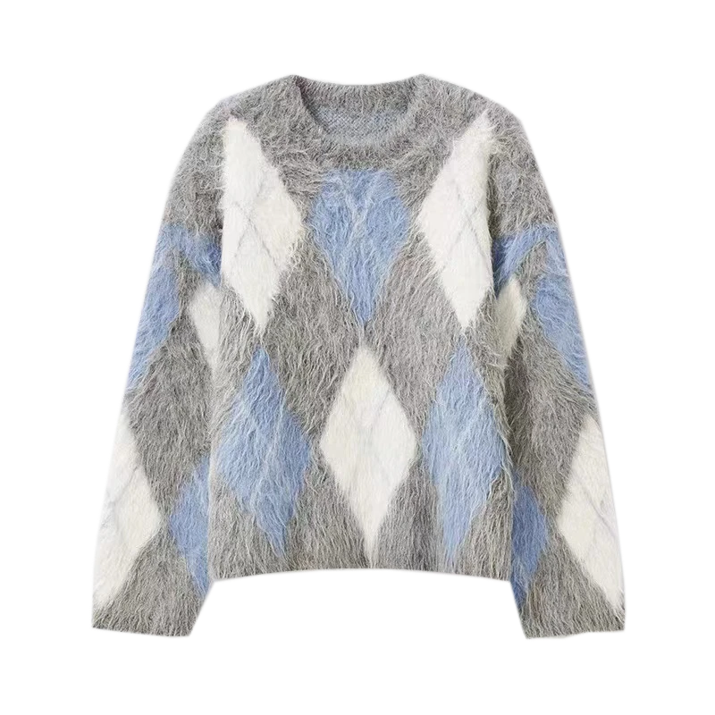 Funnel Neck Wool Look Mantel