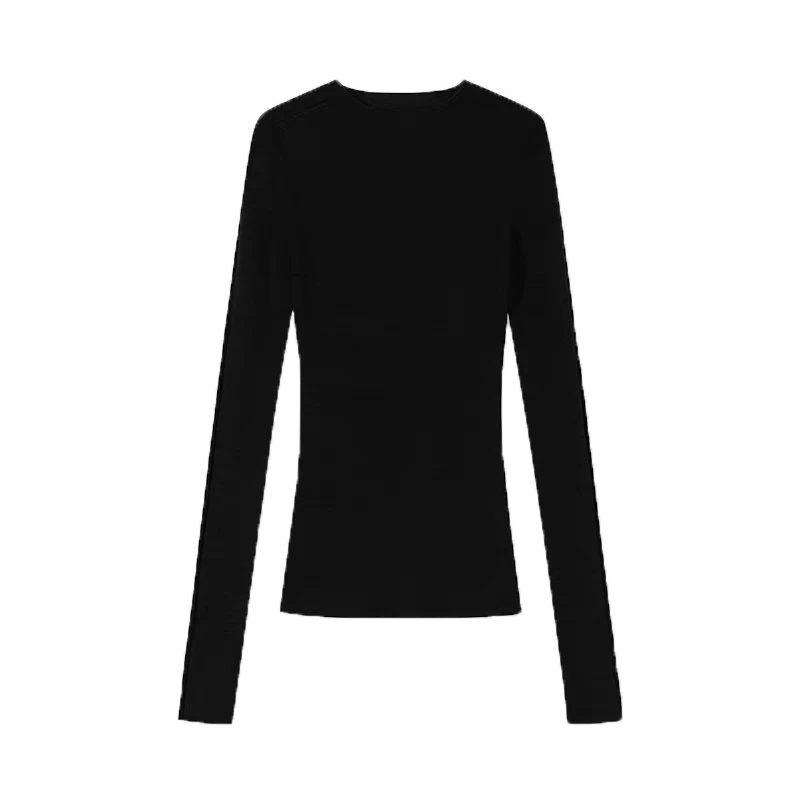 Naiste Designer Reverse Collar triibuline pikkade varrukatega kampsun